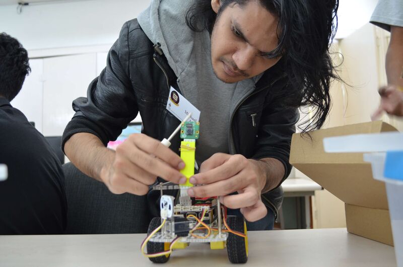 Mentor, Michael Ali, hard at work.